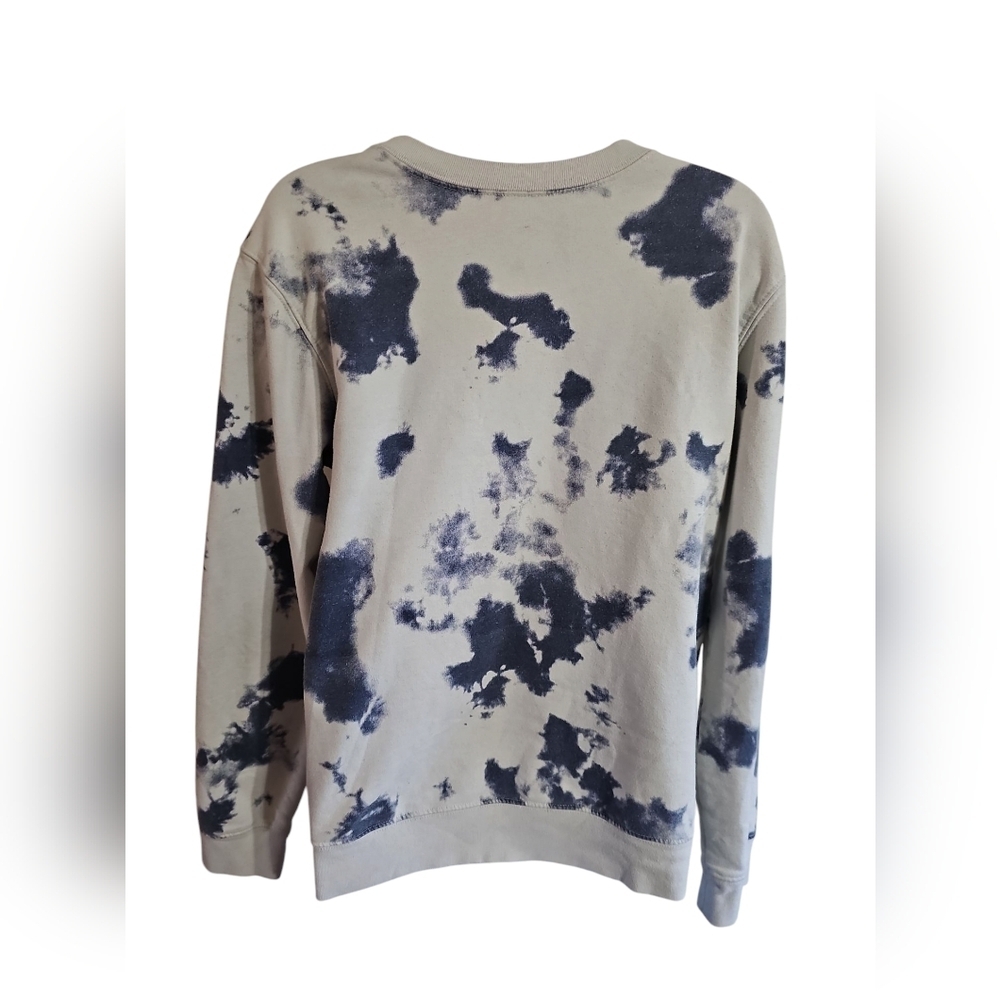 Looney Tunes Unisex Large Tie Dye Blue Gray Cotton Graphic Pullover Iconic Y2K - Picture 3 of 6